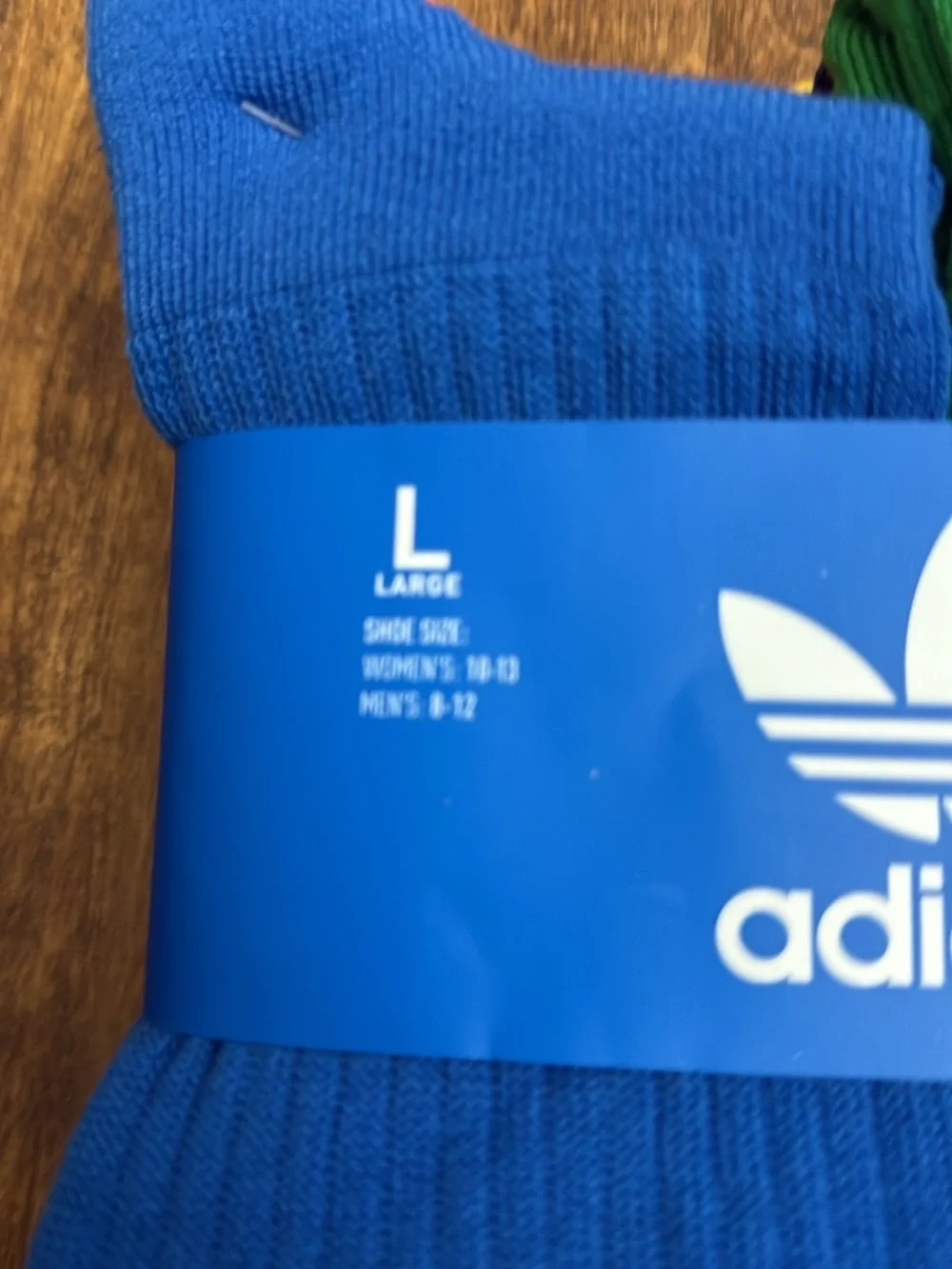 adidas Men’s Crew Socks Pack — Multicolor Size L